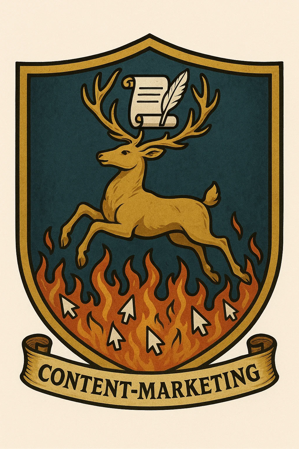 Haus Content Marketing Wappen