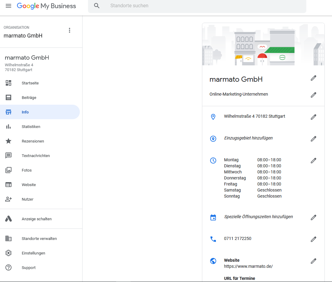 Ihr Konto bei Google My Business lässt sich ganz leicht pflegen.