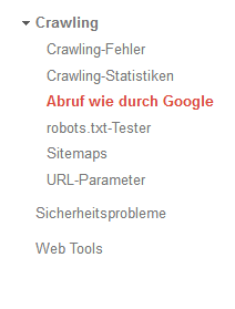 Rufen Sie den Google-Bot mit der Funktion