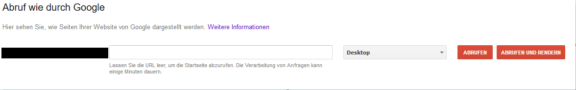 So rufen Sie in der Search Console den Google-Bot.