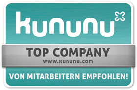 Wir sind Top-Arbeitgeber: kununu Top & Open Company