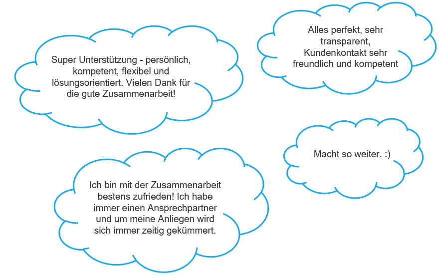 Positive Rückmeldungen der NPS-Umfrage.